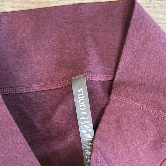 NWOT Vuori Brown Leggings with Wide Waistband and Full Length - Picture 3 of 6